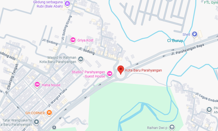 "Peta lokasi perumahan syariah di Padalarang dekat tol Cipularang"